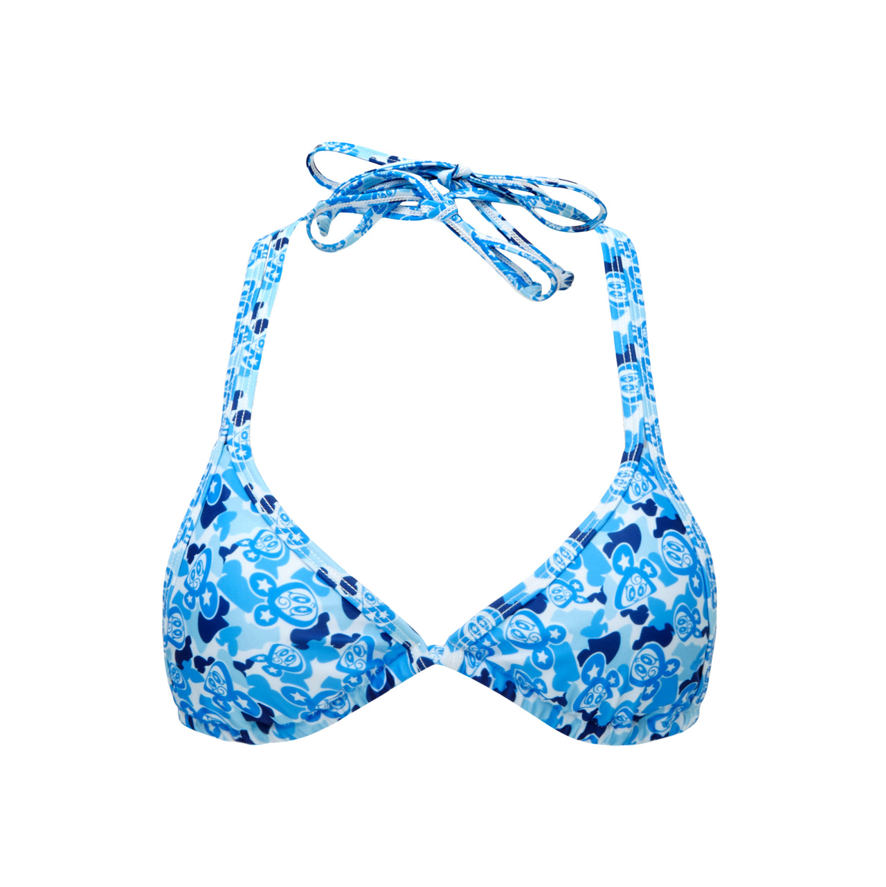 Blue Stargirl Camo Bikini Top